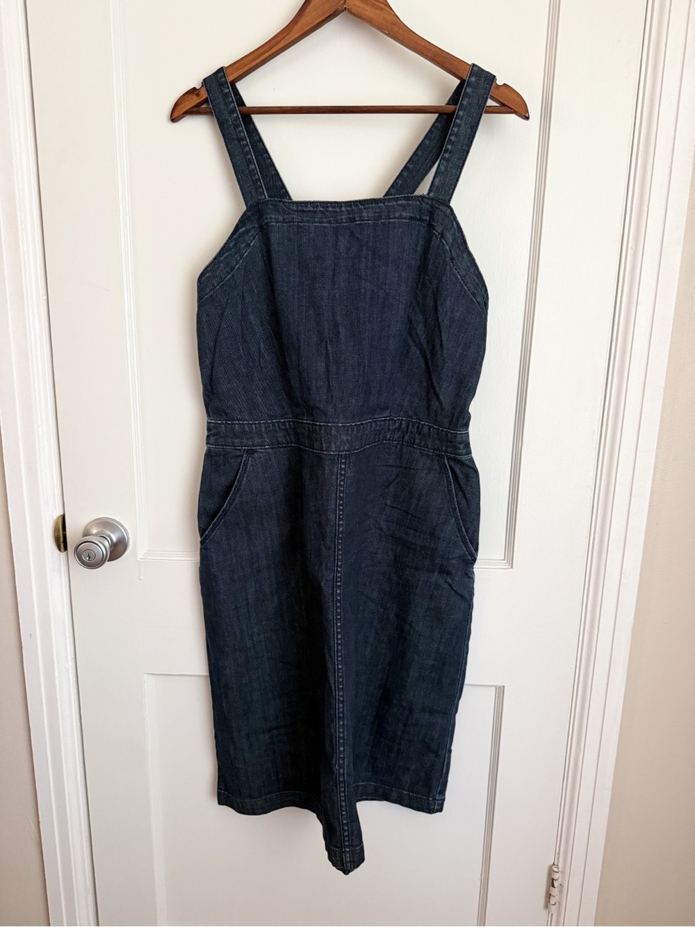 Universal Thread Dark Denim Overall Midi Dress